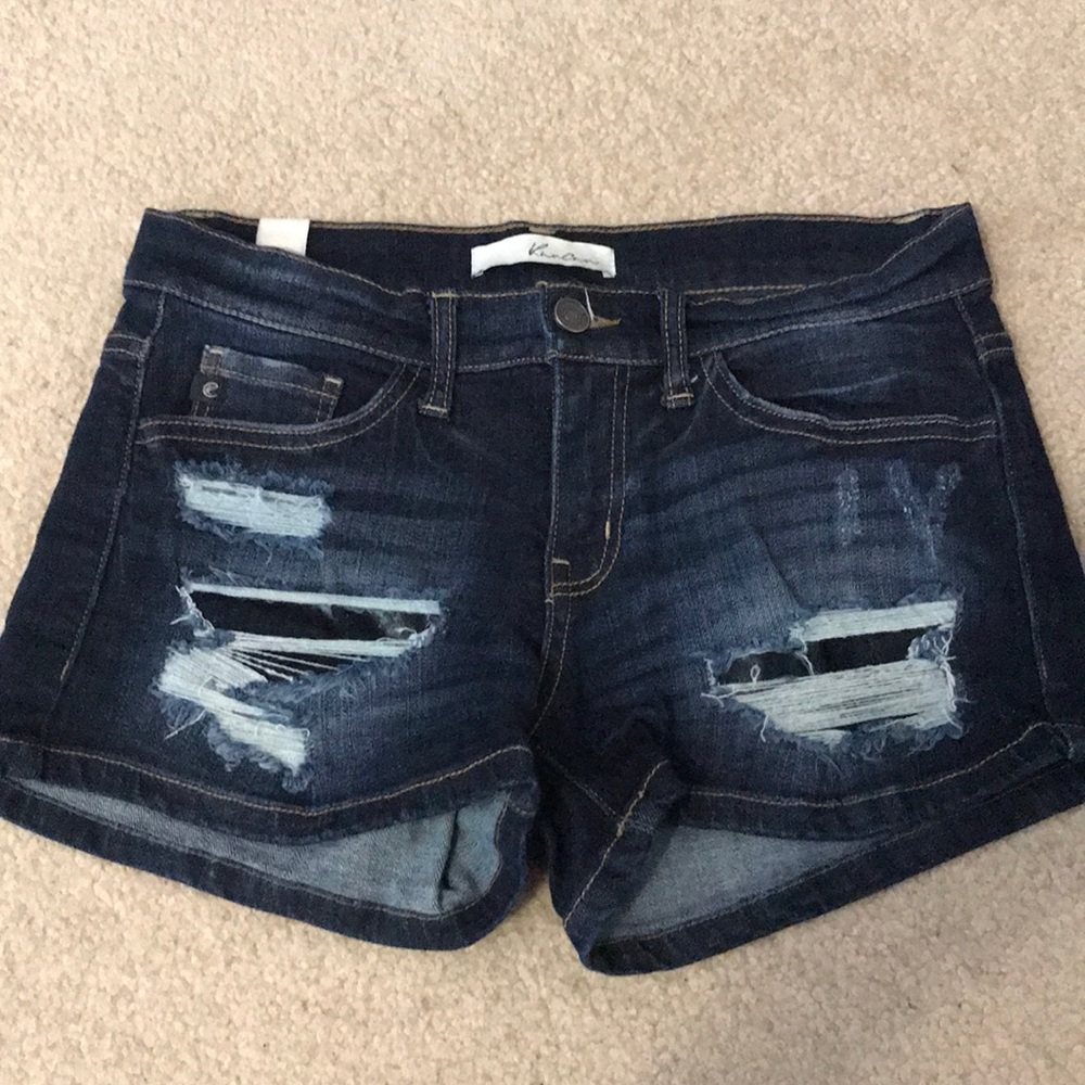 Like brand new!! KanCan denim shorts! Size 27